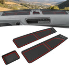 auovo Dash Cover Tray Compatible with Ford Bronco Accessories 2024 2025 2026 Bronco Anti-Slip Silicone Car Dashboard Compartm