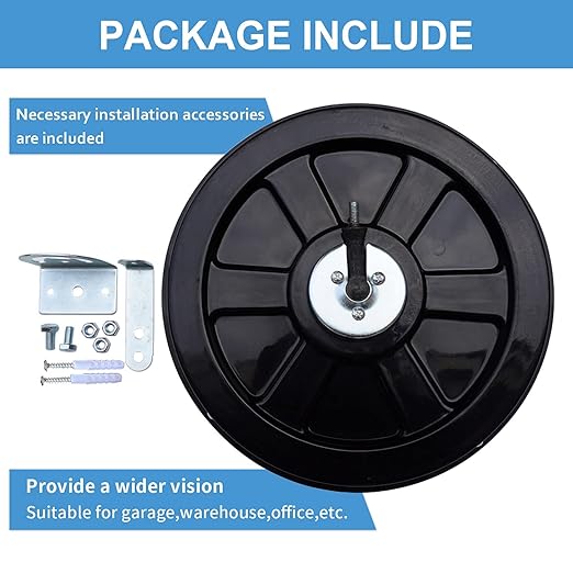 18" Convex Mirror, 2 Pack Security Mirror for Garage, Warehouse, Blind Spot, Office and Traffic Security, Safety Mirrors Indoor Outdoor
