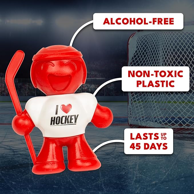 Little Joe 96427-6PK I Love Hockey New Car Scent Car Air Freshener Vent Clip, Fights Odors for up to 45 Days, Long-Lasting Fr