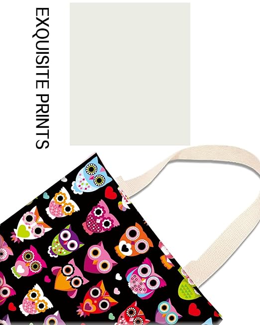 Car Garbage Can, Hanging Trash Can for Vehicle, Cute Back Seat Organizer with Colorful Owls