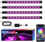 Winzwon Led Lights for Car Accessories Interior, Gifts for Him Her Men Women Teen Boys Girls, APP Control with USB Port Color Change Lights for Truck Decor