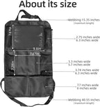Back Seat Car Organizer, Car Organizers Bag with Touch Screen Tablet Holder 10 Storage Pockets for Kids Toddlers Car Seats, Travel Accessories,Road Trip Essentials Black