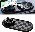Universal Anti-Slip Car Dashboard Mat with Temporary Parking Number, Multi-Functional Mobile Phone Holder for Phones, Sunglas