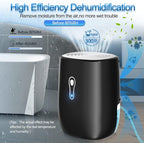 Dehumidifiers for Home 27oz(800ml) Small Auto Shut off Dehumidifiers with Drain Hose,Portable Ultra Quiet Mini Dehumidifier