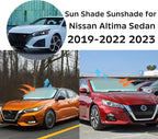 INSAUTO for Altima 2024 Windshield Sun Shade Sunshade for Nissan Altima Sedan 2019-2022 2023 Windshield Cover Front Window Sun Shield Foldable Sun Visor Protector UV Heat Protection Car Accessories