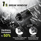 Window Breaker Seatbelt Cutter with Flashlight,2 in 1 Car Escape Tool Key Chain,Safe Hammer Glass Breaker Under Water,2 Pack 