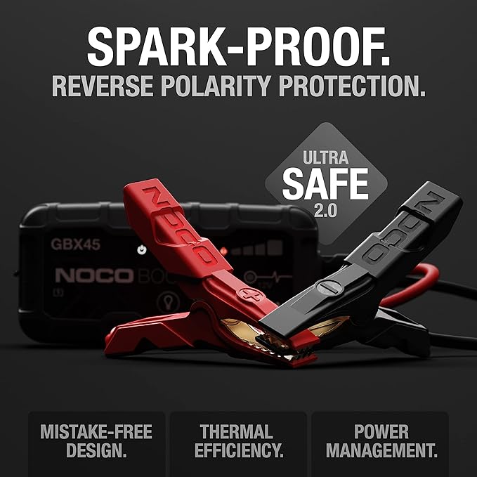 NOCO Boost X GBX45: 1250A UltraSafe Jump Starter - 12V Lithium Battery Booster Pack, Portable Jump Box, Power Bank & Jumper