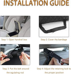 Car Net Pocket Handbag Holder with Diamond Bling Driver Netting Pouch, Handbag Holder Front Seat, Barrier of Backseat Pet Kids Storage & Pocket (Black with Diamond)