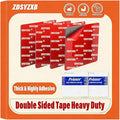Adhesive Sticky Pads for Dash Cam, Square Heat Resistant Double-Sided Sticker Replacement for Suction Cup Car Mounts, Ensures Secure Hold for GPS, Includes 4 Adhesion Promoter (4Pcs Square)
