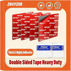 Adhesive Sticky Pads for Dash Cam, Square Heat Resistant Double-Sided Sticker Replacement for Suction Cup Car Mounts, Ensures Secure Hold for GPS, Includes 4 Adhesion Promoter (4Pcs Square)