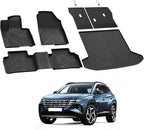 LASFIT Floor Mats & Cargo Mat with Seatback for Hyundai Tucson Gas 2026 2025 2024 2023 2022 SEL/SEL Convenience/SE/XRT, All Weather TPE Car Mats Custom Fit Tucson 2022-2026 Floor Liners & Trunk Mat