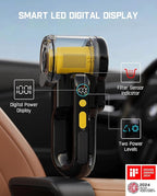 Fanttik Fold V10 APEX Pivot Cordless Car Vacuum, 17000Pa Handheld Vacuum Suction Power, Smart LED Display, Portable for Car H