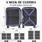 Compression Packing Cubes for Travel Accessories, 2 Set Compression Bags Travel Cubes for Packing Suitcase Luggage Organizer 