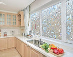 Window Privacy Film 16.93" by 78.7" Glass Film Decorative Window Films Window Cling Static Cling Anti UV No Glue Heat Control for Home Office, Glossy White