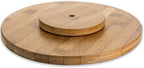 Bamboo Lazy Susan Spinning Turntable for Kitchen Storage and Table (10 inch)