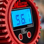 Heavy-Duty Digital Tire Pressure Gauge with Inflator, Clip-on Air Chuck, 20” Air Hose, Easy to Read 0.1 Display, Pistol Grip Handle, Max 255 PSI, 1/4" NPT, Assembled in USA