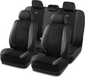 Skechers Air-Cooled Memory Foam Seat Cover, Mesh Thick Car Seat Covers,Piping Leather Car Seat Cover Full Sets,Airbag Compati