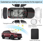 TINGLU Window Shades for Kia Sorento SUV 2021-2025 2026 Accessories Side Full Windows Rear Triangular Windshield Sun Shade Sun UV Rays & Privacy Protection for Camping,Napping,and Relaxing 8PCS