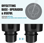 Upgraded Car Cup Holder Expander Adapter with Offset Adjustable Base, Compatible with Yeti 14/24/36/46oz Ramblers, Hydro Flas