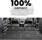 LASFIT Cargo Mat & Backrest Mats for Nissan Armada/Infiniti QX80 2025-2026 7/8 Seats, All Weather TPE Custom Fit Easy Clean Durable No-Curling Trunk Mat for Armada & QX80 2025-2026, Black