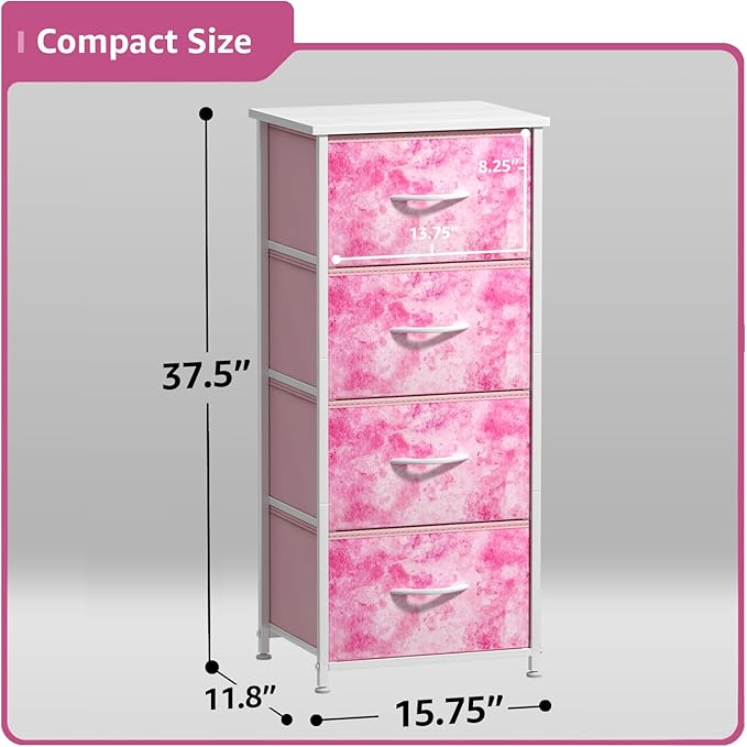 Sorbus Dresser Storage Tower, Organizer Drawers for Closet Boys & Girls Bedroom, Bedside Furniture, Chest for Home, College D