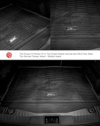 3W Ford Mustang Mach E Cargo Liner Fit for 2021-2025 2026, All Weather TPE Car Mats Custom TPE Fit Trunk Mat, Black (Trunk Base Upper Only)