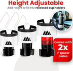 Integral Ultimate Expander Car Cup Holder - Adjustable Base - Expander & Organizer for Vehicles - Compatible with Coffee Mug,