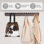 Car Trash Bag Large Hanging Can for Back of Seat, Cute Waterproof Car Garbage Bag for Vehicle, Travelling, Outdoor Cute Cowhide Print