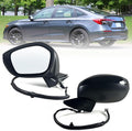 Left Driver Side Mirror Fits 2022-2025 HONDA CIVIC Sedan/Hatchback With Power Glass, Heated, Blind Spot Detection and Manual Folding Match to Crystal Black Pearl Replace HO1320351 (7 Pins)