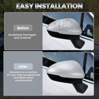 Right Passenger Side Mirror Cover Caps Compatible with Chevrolet Chevy Cruze 2017 2018 2019 Replacement Rear view Mirrors Trim (Silver)