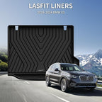 LASFIT Cargo Mat Fits for BMW X3 2024 2023 2022 2021 2020 2019 2018, Custom Fit TPE All Weather for BMW X3 M /M40i/30i/M Competition Trunk Mats Liner, Black (Don't Fit X3 30e)