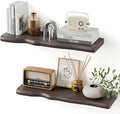 Floating Shelves for Wall Rustic Farmhouse 24 Inch Floating Shelf Bathroom Wooden Shelves for Wall Mounted Live Edge Pine She