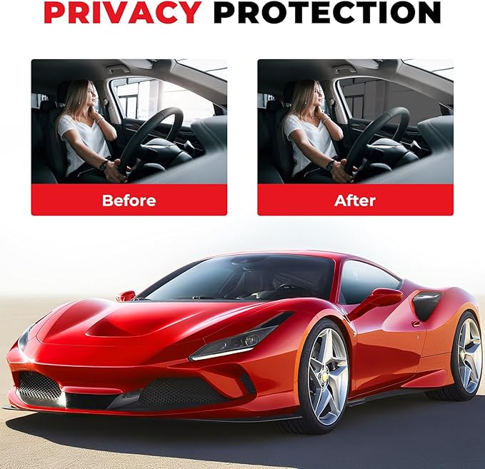 50% VLT Ceramic Car Window Tint Film (20In x 20Ft), 99% UV & 96% IRR Blocks, 5-Layer Automotive Tints for Privacy Sun & Glare Protection Heat Blocking Scratch Resistant