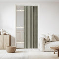 Jilron Accordian Door Curtain, 100% Blackout Folding Magnetic Doorway Curtains,Linen Style Closet Doors,for Room Divider,Priv