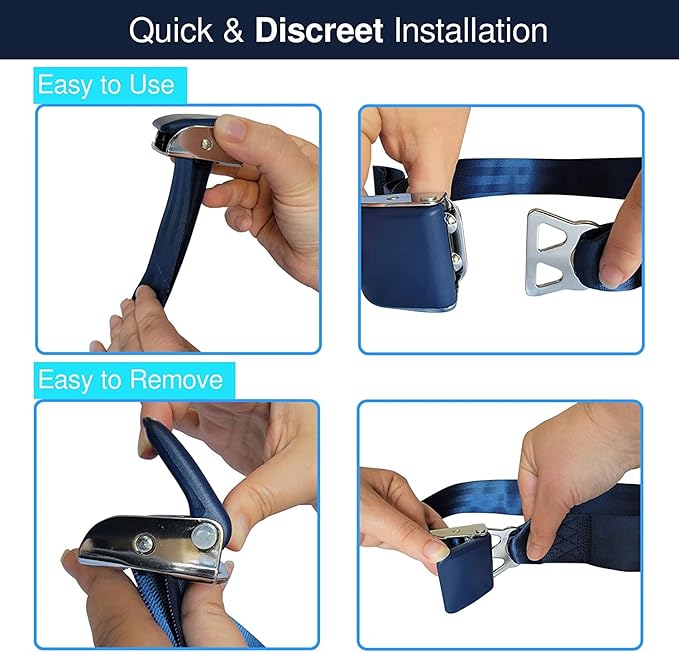 Mirone Airplane Seat Belt Extender for Southwest Airlines Southwest Seatbelt Extender Seatbelt Extension Adjustable Airplane Airlines Seat Belt for Adults Type B