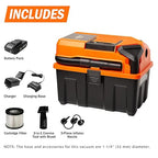 Armor All 2.5-Gallon 20V Cordless Wet Dry Vacuum with 2.0Ah Battery– DVTB202 0902