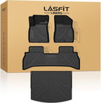 LASFIT Floor Mats & Cargo Liner for Chevrolet Chevy Trailblazer 2021-2026 (Only Fit FWD & Cargo in Upper Deck Position), All Weather TPE Custom Fit Floor Mats for Car, Car Floor Mats Full Set
