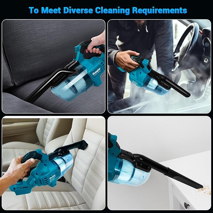 Cordless Vacuum Cleaner for Makita 18V Battery, Handheld Vacuum Cleaner for Home Car Hardwood Floor Carpet, Portable Shop Vac