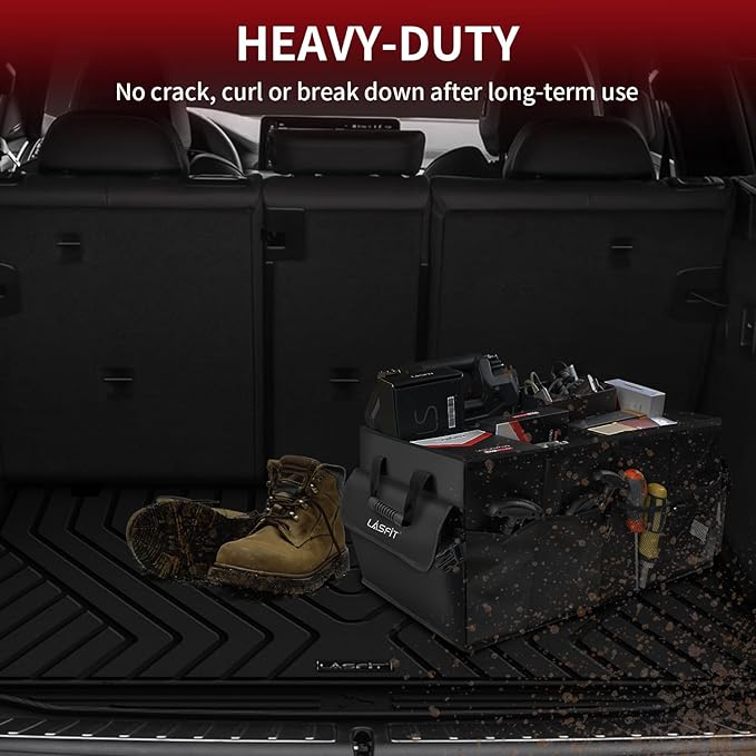 LASFIT Cargo Mat Fits for BMW X3 2024 2023 2022 2021 2020 2019 2018, Custom Fit TPE All Weather for BMW X3 M /M40i/30i/M Competition Trunk Mats Liner, Black (Don't Fit X3 30e)