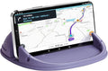 Loncaster Car Phone Holder, Car Phone Mount Silicone Car Pad Mat for Various Dashboards, Slip Free Desk Phone Stand Compatible with iPhone, Samsung, Android Smartphones, GPS Devices More (Purple)