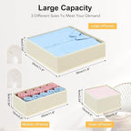 DIMJ Drawer Organizer Clothes, 24 Pack Dresser Organizer, Foldable Closet Organizers and Storage, Fabric Dresser Drawer Organ