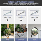 moveland Convex Security Mirror - 16 Inch Adjustable Wide View, Acrylic Shatterproof for Traffic, Parking, Driveway, Store, Garage, Warehouse, Blind Spot - Support Indoor and Outdoor