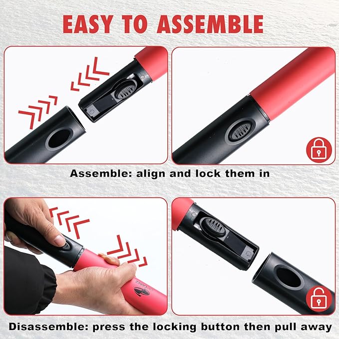 CARCAREZ 39" Extendable Car Snow Brush and Ice Scraper, Windshield Window Ice Snow Removal Snow Broom with Foam Grip 180° Pivoting Brush Head Snow Scraper for Car Auto Truck SUV