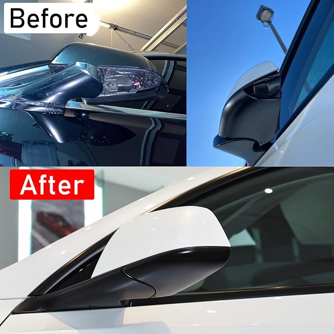 Jaronx Compatible with Tesla Model Y Mirror Lower Cover 2018-2025,Left Drive Side Rearview Mirrors Base Trim Bottom Cover Replacement for Tesla Model Y Accessories(Left)