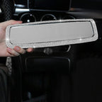 Rhinestone Car Rear View Mirror with Crystal Diamonds Rhinestones Cars Rear View Mirrors for Women,Car Interior Trim. (Sliver)