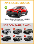 Tuyoung 300lbs Roof Rack Cross Bars Compatible with Subaru Crosstrek Wilderness 2024 2025 2026, Lockable Heavy Duty Aluminum Anti-Theft Metal Lock Roof Rails Crossbars Rooftop Cargo Bars Luggage
