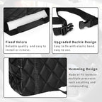 Car Handbag Holder Between Seat Durable Leather Seat Back Organizer Pet & Kids Driver Storage Netting Pouch Driver Storage Netting Pouch (Upgraded Black B)