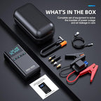 10-in-1 Portable Car Battery Jump Starter with Air Compressor, 6000A 160PSI Portable Car Jumper Starter (All Gas 12L