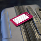 Luggage Tags Metal Suitcase Tags Travel Bag ID Identifier Luggage Tag (Red 6-Pack)