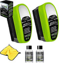 Car Windshield Cleaner, 120ml Reusable Automotive Oil Film Cleaning Brush - Preserve Clarity, Immediately See the Effects,Per